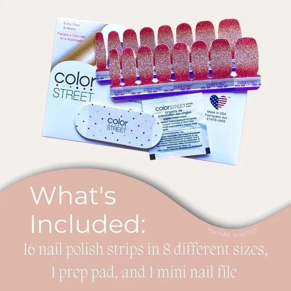 Color Street Nail Polish Strips-Retired Set-Aloha Spirit French Manicure - Picture 4 of 4